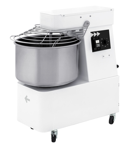 Mikser spiralny ze stałą dzieżą 32 l, z 1 prędkością, 1,1 kW, 400 V, 435x750x810 mm | HENDI, 1I054010