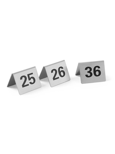 Komplet tabliczek informacyjnych z numerami od 25 do 36  | HENDI, 663868