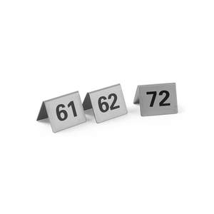 Komplet tabliczek informacyjnych z numerami od 61 do 72  | HENDI, 663899