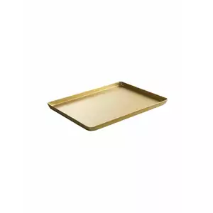 Taca cukiernicza ekspozycyjna 400x300x20 mm, kolor złoty | HENDI, 808566