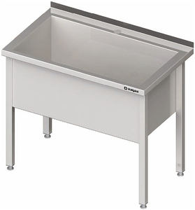 Stół z basenem jednokomorowym 700x600x850 mm | STALGAST, 981346070