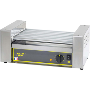 Rolkowy podgrzewacz do parówek, 7 rolek, 0,9 kW, 545x320x240 mm | ROLLER GRILL, 777301