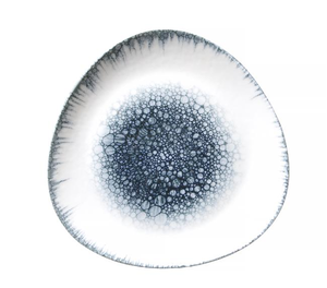 Talerz trójkątny 110x110 mm, biały, szary | FINE DINE, Earth Colours Infinity