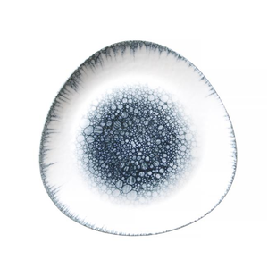 Talerz trójkątny 270x270 mm, biały, szary | FINE DINE, Earth Colours Infinity