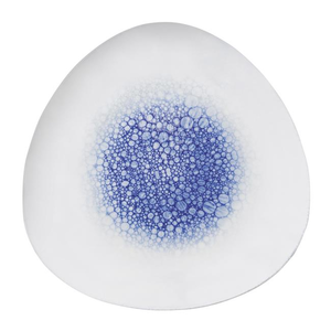 Talerz trójkątny 270x270 mm, biały, niebieski | FINE DINE, Earth Colours Serenity