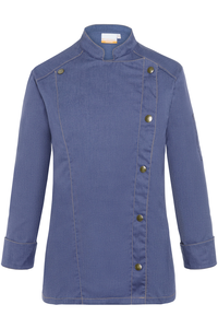 Bluza kucharska damska, rozmiar 54, niebieski jeans | KARLOWSKY, Jeans-Style