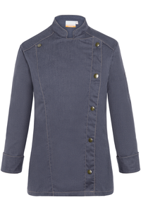 Bluza kucharska damska, rozmiar 34, ciemny jeans | KARLOWSKY, Jeans-Style