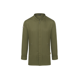 Bluza kucharska męska, rozmiar 62, zielony mech | KARLOWSKY, Green-Generation