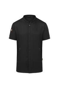 Bluza kucharska męska, rozmiar 48, czarna | KARLOWSKY, Green-Generation