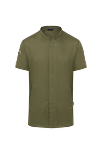 Bluza kucharska męska, rozmiar 52, zielony mech | KARLOWSKY, Green-Generation