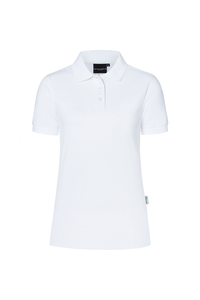 Koszulka damska typu polo, rozmiar XS, biała | KARLOWSKY, Modern-Flair