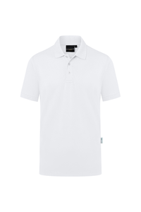Koszulka męska typu polo, rozmiar S, biała | KARLOWSKY, Modern-Flair