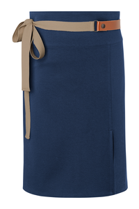 Zapaska kelnerska midi 110x65 cm, stalowoniebieska | KARLOWSKY, Green-Generation