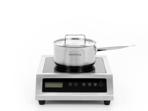 [Zestaw] Kuchenka indukcyjna nastawna 3,5 kW + Rondel 3,3 l o średnicy 200 mm ze stali nierdzewnej z pokrywką | TECHNICA, Platinum Line