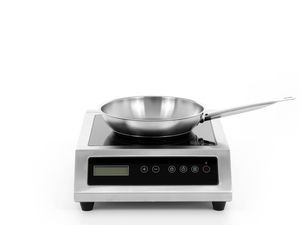 [Zestaw] Kuchenka indukcyjna nastawna 3,5 kW + Patelnia 2,3 l o średnicy 240 mm ze stali nierdzewnej | TECHNICA, Platinum Line