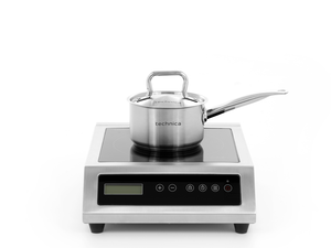 [Zestaw] Kuchenka indukcyjna nastawna 3,5 kW + Rondel 1,9 l o średnicy 160 mm ze stali nierdzewnej z pokrywką | TECHNICA, Gold Line