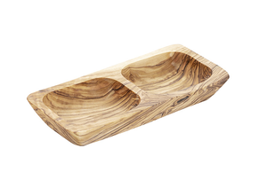 Miska prostokątna drewniana 0,15 l, 175x85x25 mm | APS, Olive