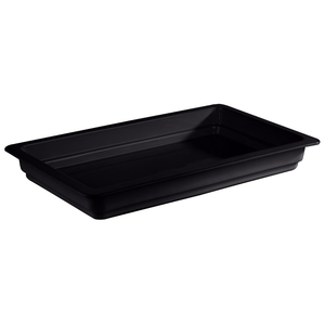 Pojemnik prostokątny z porcelany GN 1/1 530x325x60 mm, czarny | APS, 82273