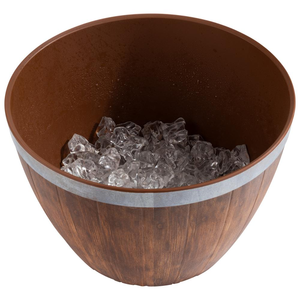 Miska z melaminy 4,5 l, 250x160 mm, brązowa | APS, Snack Time