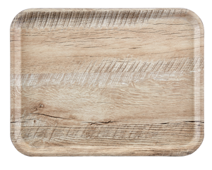 Taca prostokątna z poliestru, 360x460 mm, jasny dąb | CAMBRO, Madeira