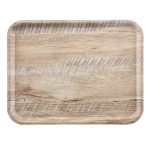 Taca prostokątna z poliestru, 330x430 mm, jasny dąb | CAMBRO, Madeira