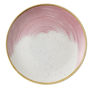 Talerz płytki coupe 260 mm | CHURCHILL, Stonecast Accents Petal Pink