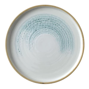 Talerz płytki okrągły z rantem 210 mm | CHURCHILL, Homespun Accents Aquamarine