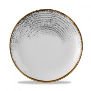 Talerz płytki coupe 217 mm | CHURCHILL, Homespun Accents Jasper Grey