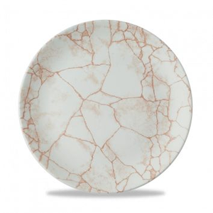 Talerz płytki coupe 260 mm | CHURCHILL, Studio Prints Kintsugi Coral