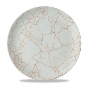 Talerz płytki coupe 288 mm | CHURCHILL, Studio Prints Kintsugi Coral