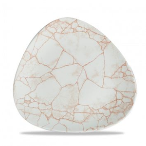 Talerz płytki trójkątny 265 mm | CHURCHILL, Studio Prints Kintsugi Coral