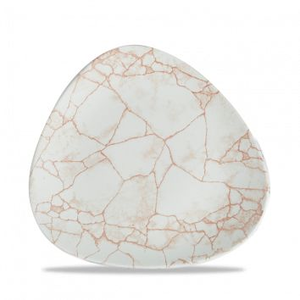 Talerz płytki trójkątny 192 mm | CHURCHILL, Studio Prints Kintsugi Coral