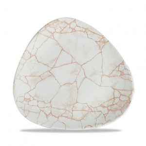 Talerz płytki trójkątny 229 mm | CHURCHILL, Studio Prints Kintsugi Coral