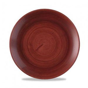 Talerz płytki coupe 217 mm | CHURCHILL, Stonecast Patina Red Rust