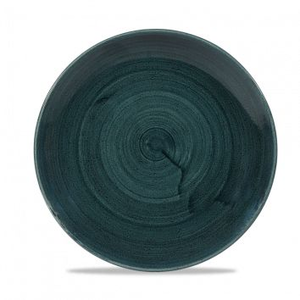 Talerz płytki coupe 217 mm | CHURCHILL, Stonecast Patina Rustic Teal