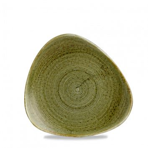 Talerz płytki trójkątny 229 mm | CHURCHILL, Stonecast Plume Olive