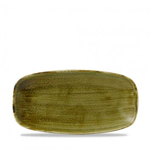Półmisek prostokątny 298x153 mm | CHURCHILL, Stonecast Plume Olive