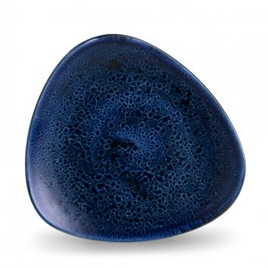 Talerz płytki trójkątny 229 mm | CHURCHILL, Stonecast Plume Ultramarine