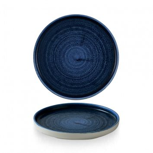 Talerz płytki okrągły z rantem 210 mm | CHURCHILL, Stonecast Plume Ultramarine