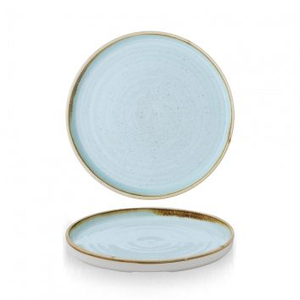 Talerz płytki okrągły z rantem 210 mm | CHURCHILL, Stonecast Duck Egg