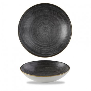 Miska coupe 182 mm, 0,426 l | CHURCHILL, Stonecast Raw Black