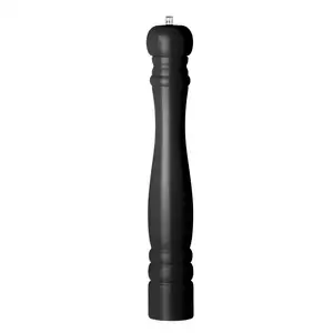 Młynek drewniany do pieprzu 415 mm, czarny | HENDI, 469545
