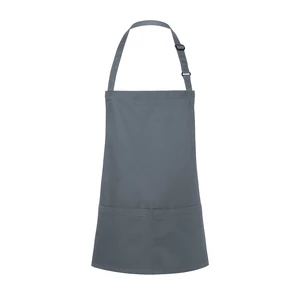 Fartuch unisex z kieszenią, 75x60 cm, antracyt | KARLOWSKY, Basic