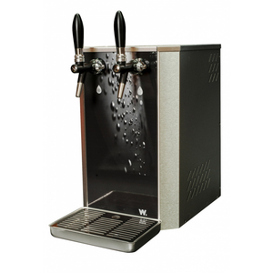 Dystrybutor do wody i napojów, nablatowy, 500x270x520 mm, czarny, srebrny | MIJAR, Soda 80