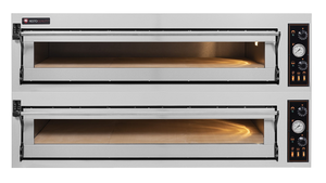 Piec do pizzy 2-komorowy modułowy, 12x pizza 400 mm, 20,4 kW, 1540x985x750 mm | RESTO QUALITY, Bake