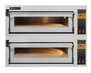 Piec do pizzy 2-komorowy modułowy, 12x pizza 400 mm, 20,4 kW, 1130x1400x750 mm | RESTO QUALITY, Bake D