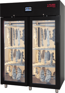 Szafa do sezonowania mięsa, 2-drzwiowa, drzwi przeszklone, 1460x850x2115 mm | ZERNIKE, Klima Aging System Double