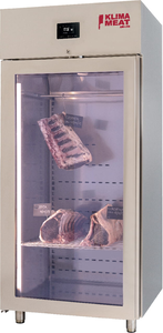 Szafa do sezonowania mięsa, 1-drzwiowa, drzwi przeszklone, 920x800x2115 mm | ZERNIKE, Klima Meat Basic