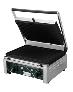 Grill kontaktowy, ryflowany, 2,25 kW, 410x410x205 mm | RESTO QUALITY, RN
