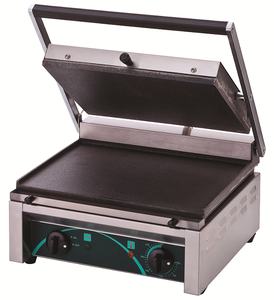 Grill kontaktowy, gładki, 2,25 kW, 410x410x205 mm | RESTO QUALITY, RN